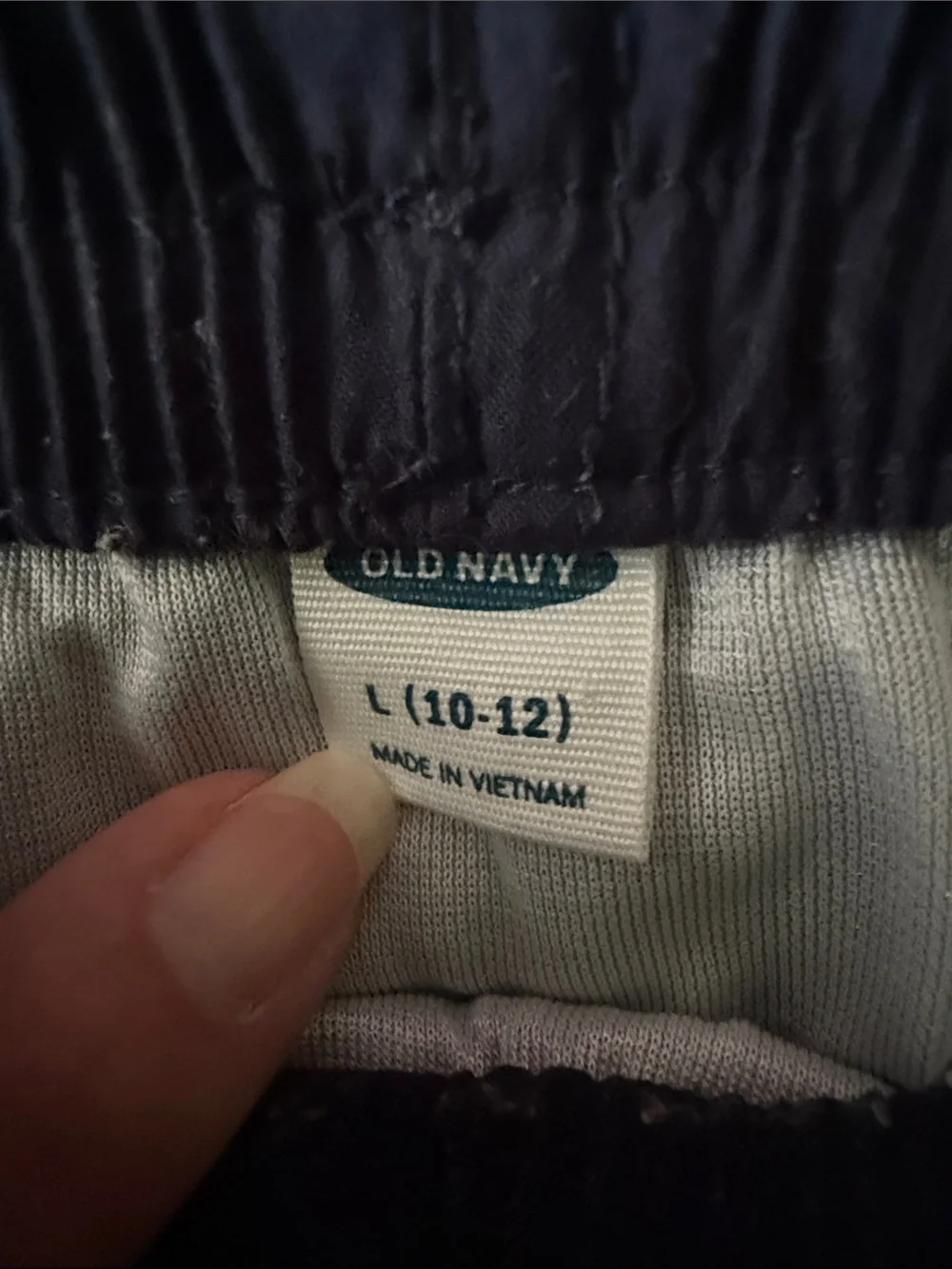 Navy Swim Shorts with Blue Drawstring kids large 10/12